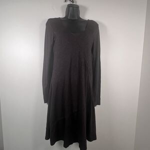 Horny Toad Co Faux Wrap Dress Womens Size XS Charcoal Gray